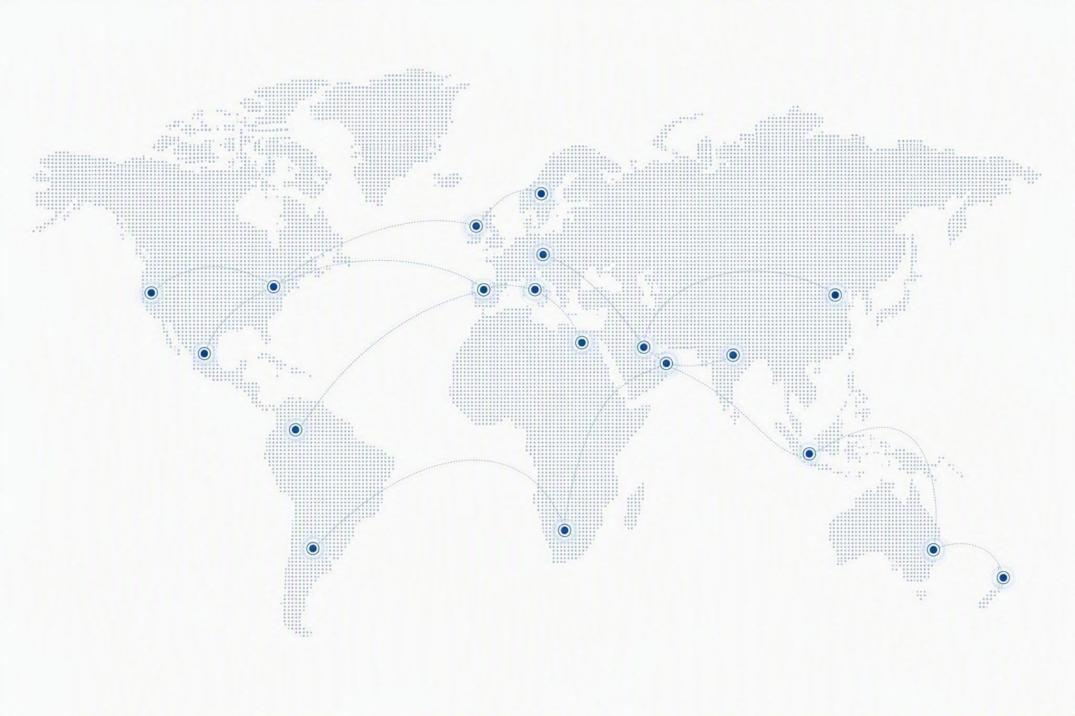 Map of global project footprint across infrastructure and industry
